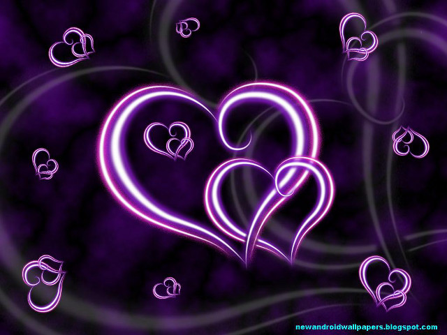 Purple heart pattern background swirl free wallpaper for desktop - medium preview image