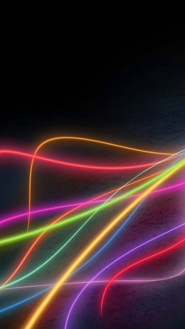 Colorful light streaks black background #2 free wallpaper for mobile - medium preview image