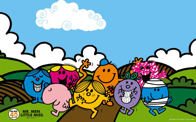 Cartoon group people field sky #2 free wallpaper for desktop - medium preview image