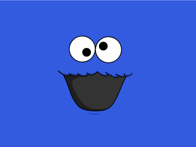 Blue cartoon face cloud sky free wallpaper for desktop - medium preview image