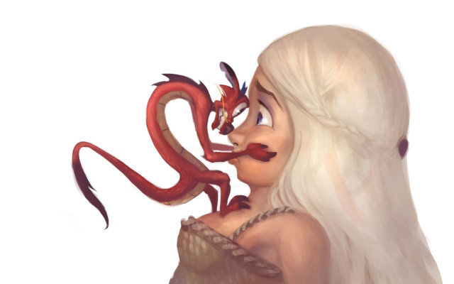 Woman dragon face snake shoulder free wallpaper for desktop - medium preview image