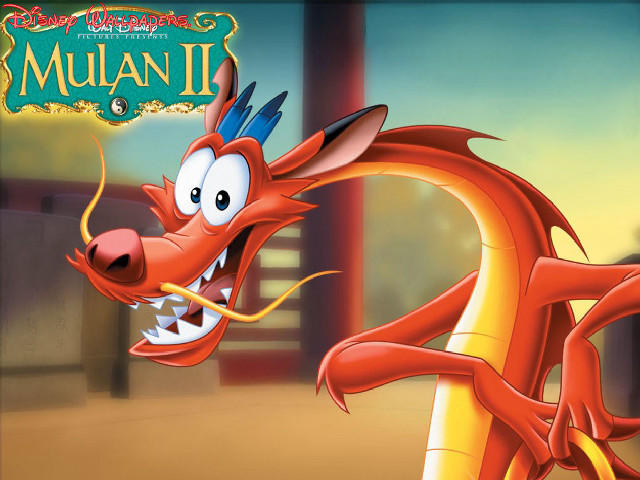 Cartoon dragon character head tail free wallpaper for desktop - medium preview image