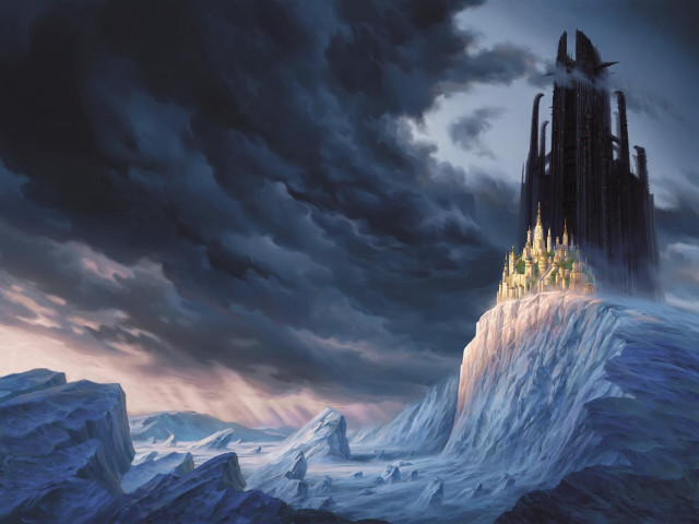 Castle mountain sky background clouds free wallpaper for desktop - medium preview image