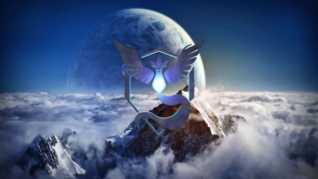 Bird wings mountain top clouds free wallpaper for desktop - medium preview image