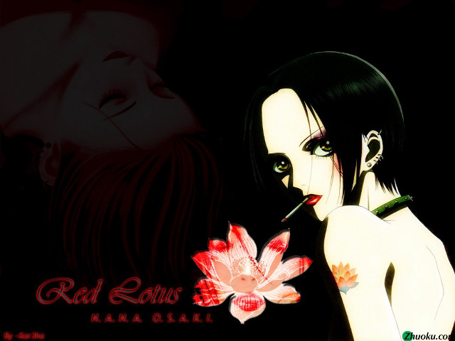 Woman flower man cigarette background free wallpaper for desktop - medium preview image