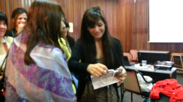 Women group projector room discussion free wallpaper for desktop - medium preview image