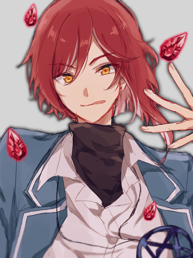 Red hair woman star jewelry free wallpaper for mobile - medium preview image