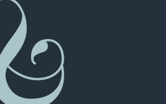 Swirly logo blue background white free wallpaper for desktop - medium preview image