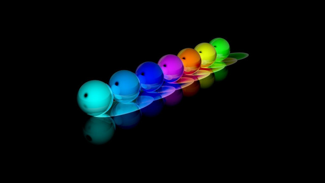 Bowling balls colored row holography free wallpaper for desktop - medium preview image