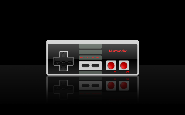 Nintendo controller table black background free wallpaper for desktop - medium preview image