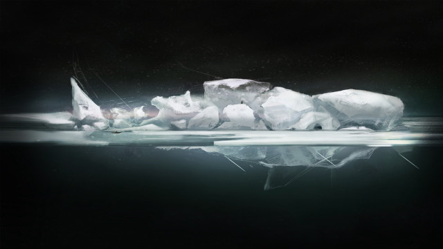 Polar bear ice water sailboat free wallpaper for desktop - medium preview image