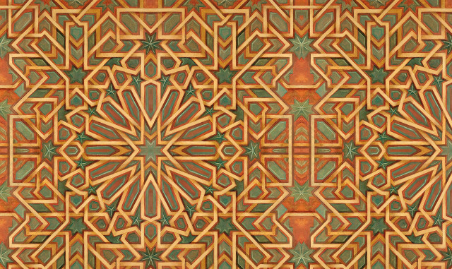 Intricate colorful pattern artwork design free wallpaper for desktop - medium preview image
