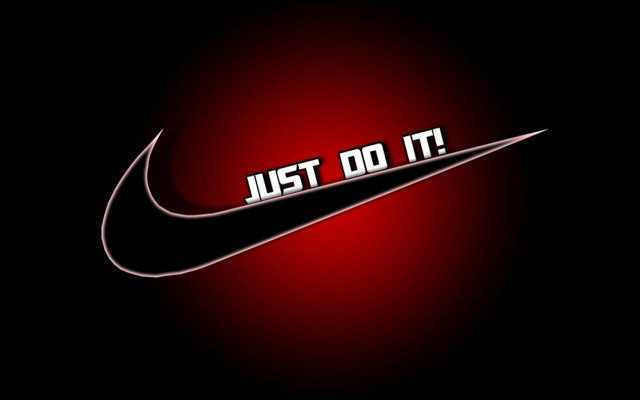 Nike just do it white #2 free wallpaper for desktop - medium preview image