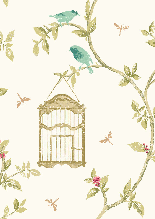 Bird cage tree branch flying free wallpaper for mobile - medium preview image