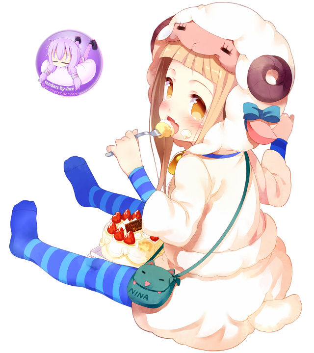 Girl eating cake sitting floor free wallpaper for tablet - medium preview image