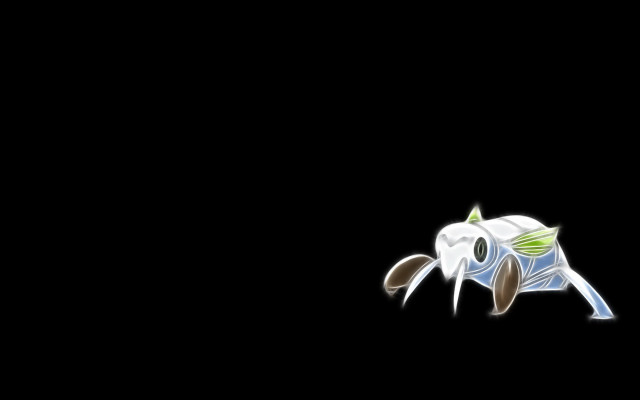 White green bird black background free wallpaper for desktop - medium preview image