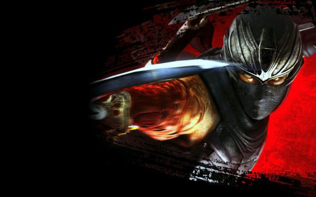 Man sword red background black free wallpaper for desktop - medium preview image