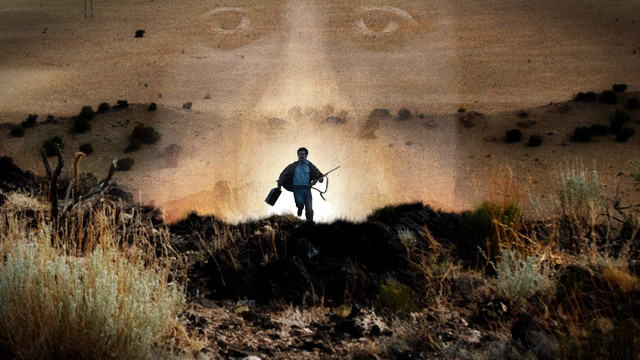 Man hill backpack gun face free wallpaper for desktop - medium preview image