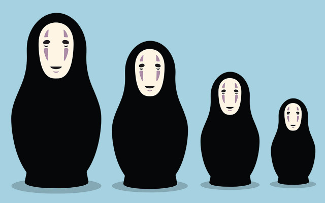 Spirited dolls painted faces group free wallpaper for desktop - medium preview image