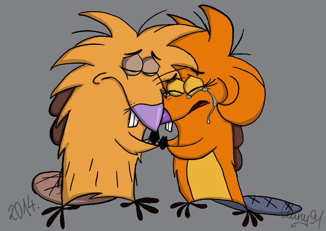 Cartoon birds crying beak open free wallpaper for desktop - medium preview image