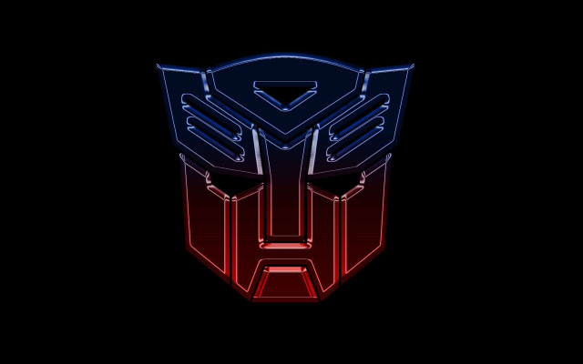 Stylized mask red blue outline free wallpaper for desktop - medium preview image