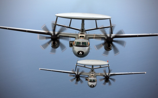 Small airplane blue sky propellers free wallpaper for desktop - medium preview image