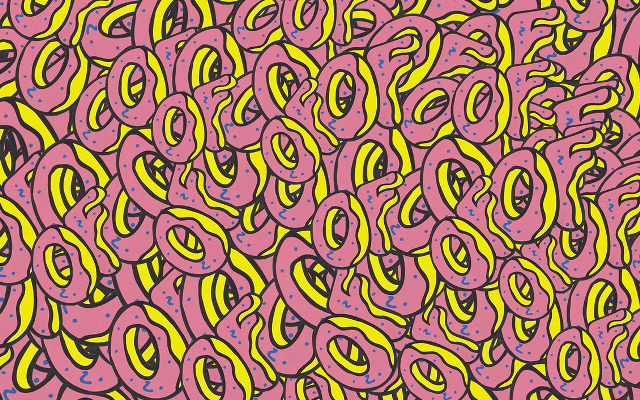 Yellow pink pattern group large free wallpaper for desktop - medium preview image