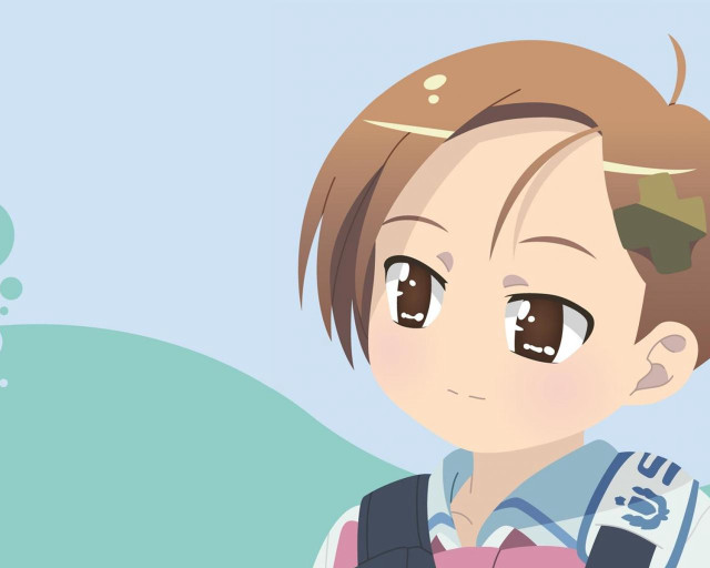 Cartoon character sad backpack frown free wallpaper for desktop - medium preview image