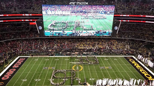 Football stadium crowd big screen free wallpaper for desktop - medium preview image