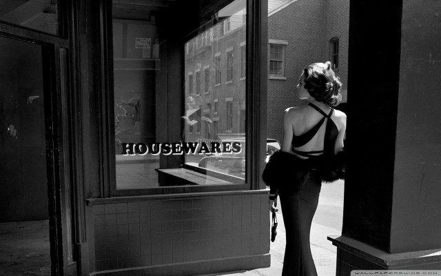 Woman dress store window phone free wallpaper for desktop - medium preview image