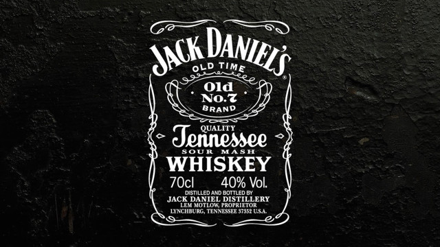 Whiskey label black wall white free wallpaper for desktop - medium preview image