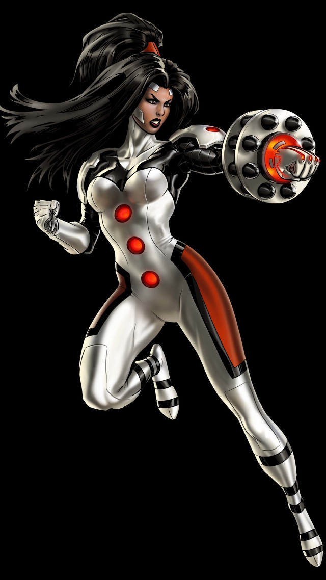 Woman red white suit light free wallpaper for mobile - medium preview image