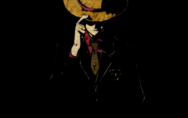 Cowboy man cellphone dark black free wallpaper for desktop - medium preview image