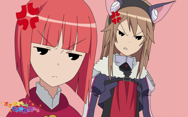 Anime red hair horns characters free wallpaper for desktop - medium preview image