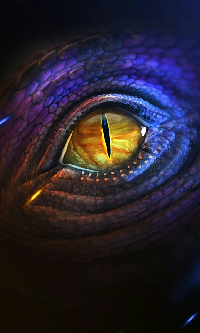 Dragon eye yellow iris black #2 free wallpaper for mobile - medium preview image