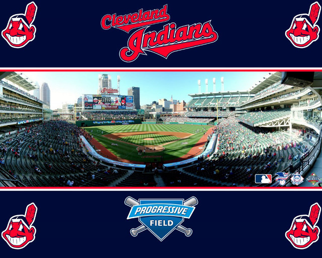 Baseball stadium large field cleveland free wallpaper for desktop - medium preview image
