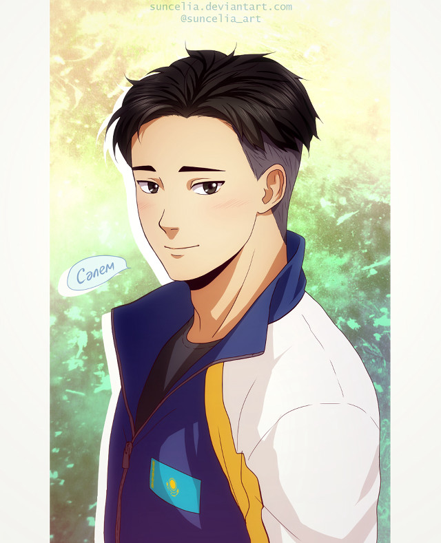 Man blue jacket yellow shirt free wallpaper for mobile - medium preview image