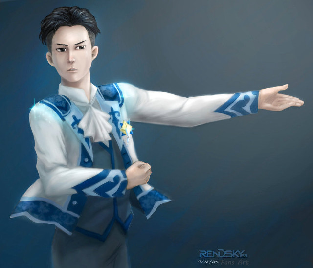 Man blue white outfit arms free wallpaper for desktop - medium preview image