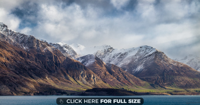 Mountain range lake cloudy sky #8 free wallpaper for desktop - medium preview image