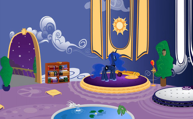 Cartoon living room cat dog free wallpaper for desktop - medium preview image