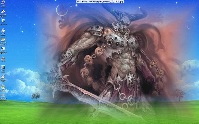 Computer screen painting man sword free wallpaper for desktop - medium preview image