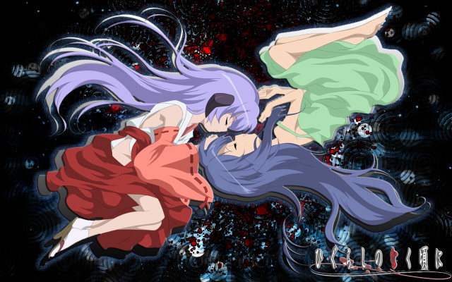 Anime characters long hair dress #2 free wallpaper for desktop - medium preview image