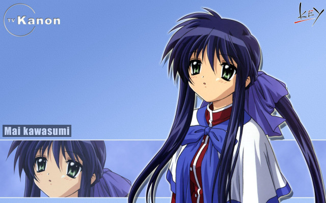 Anime girls long black hair free wallpaper for desktop - medium preview image