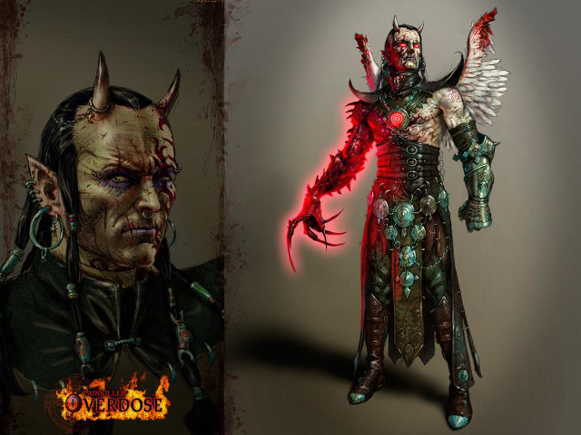 Demonic man horns costume demon free wallpaper for desktop - medium preview image