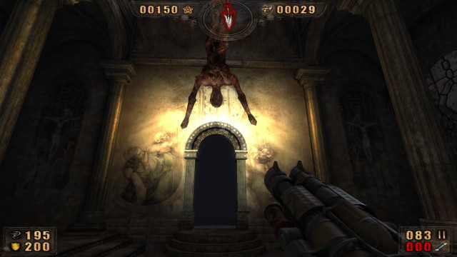 Demonic creature dark room gun free wallpaper for desktop - medium preview image