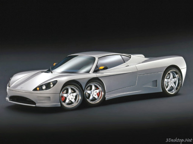 Silver sports car dark room free wallpaper for desktop - medium preview image
