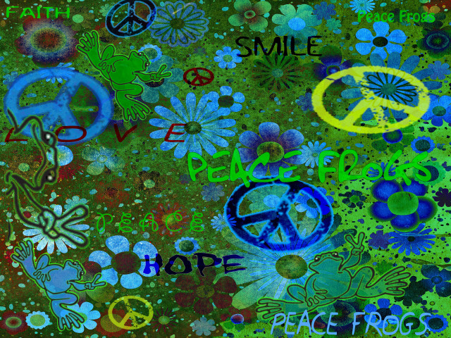 Peace flowers smile peace sign free wallpaper for desktop - medium preview image