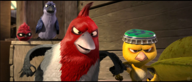 Angry birds cartoon wooden floor free wallpaper for desktop - medium preview image