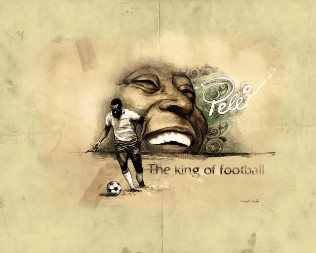 Man giant painting soccer ball free wallpaper for desktop - medium preview image