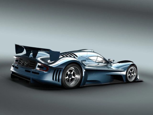 Blue sports car 3d rendering free wallpaper for desktop - medium preview image